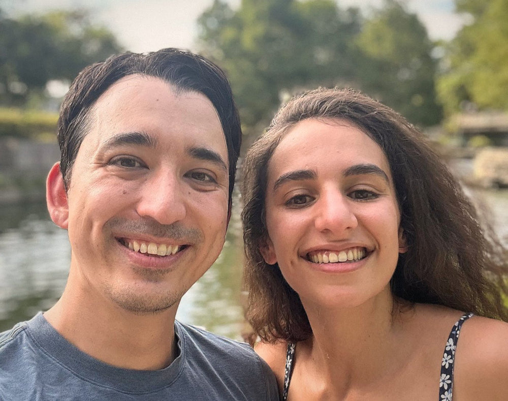 Jeremy and Laila, the founders of Melina