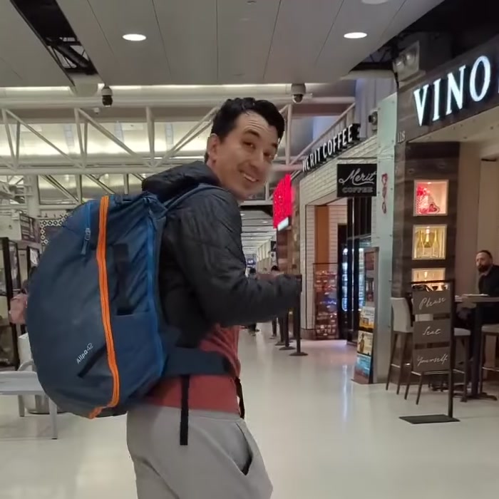 Me in the airport on another trip
