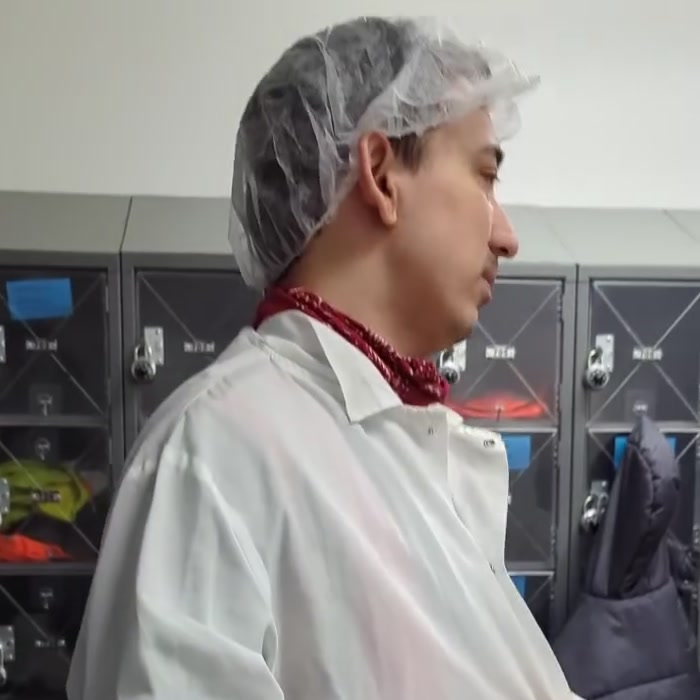 Me at the manufacturer