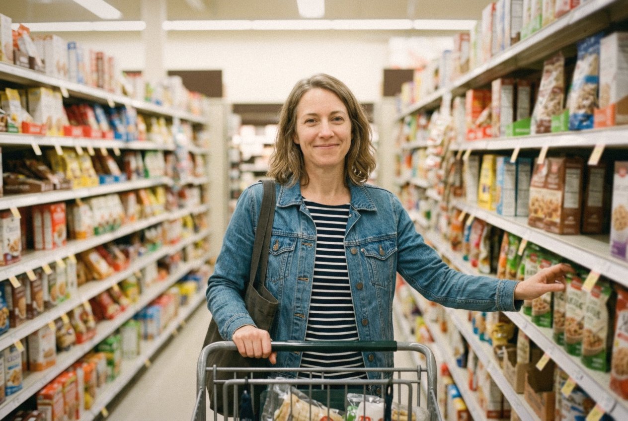 Back at the grocery store on my own